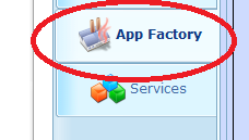 Access NGASI Application Factory section