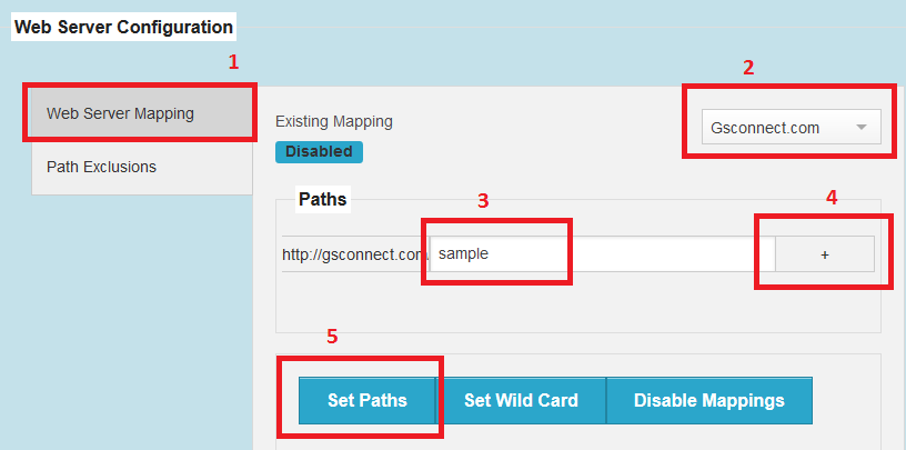 Configure access path Configure access path