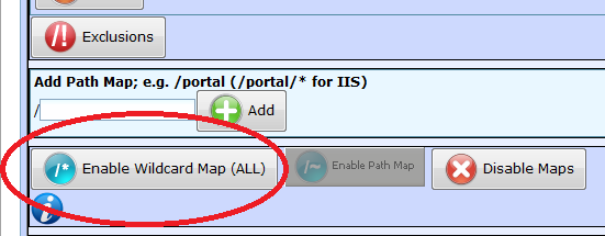 Enable wildcard mapping