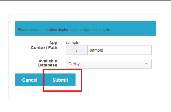 Deploy application .war file Deploy application .war file